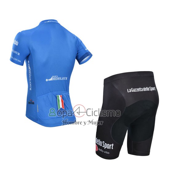 Giro d'Italia Ropa Ciclismo Culotte Corto 2014 Hombre Mangas Cortas Azul